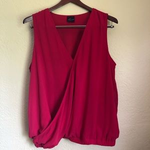 Torrid Red Faux Wrap Top